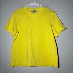 COS yellow basic regular T-shirt size small